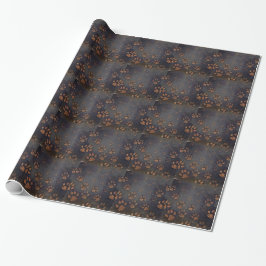 Rustic Black Tass Mönster Presentpapper