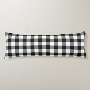Rustic Black White Buffalo Checks Play Kroppskudde