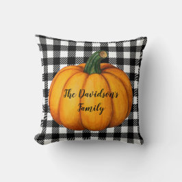 Rustic Black White Play Mysigt Fall Decor Kudde