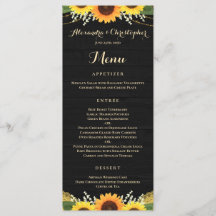 Rustic Black Wood Ljus Snöre Solros Bröllop