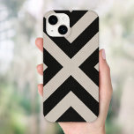 Rustic Black X Chevron<br><div class="desc">Modern Rustic X-chevron-skrivarfodral. Anpassa den med ditt namn som monogram eller annan anpassningsbar. Klicka på knappen Anpassa om du vill lägga till en egen text och skapa en unik text av god design.</div>