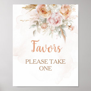 Rustic Blommigt är inte hennes favoriter på födels Poster