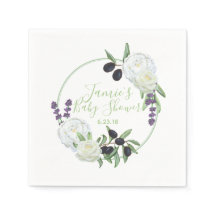 Rustic Blommigt Baby Shower Romantic Gardenias Sag