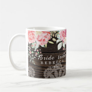 Rustic Blommigt Bröllop Bride stam Kaffemugg