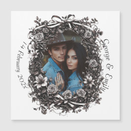 Rustic Blommigt Bröllop, sepia.