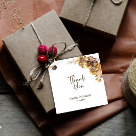 Rustic Blommigt Bröllop Tack Gåvor Etiketter