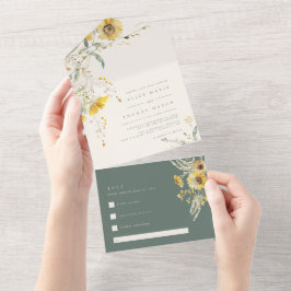 Rustic Blommigt Fall Wedding, Solros