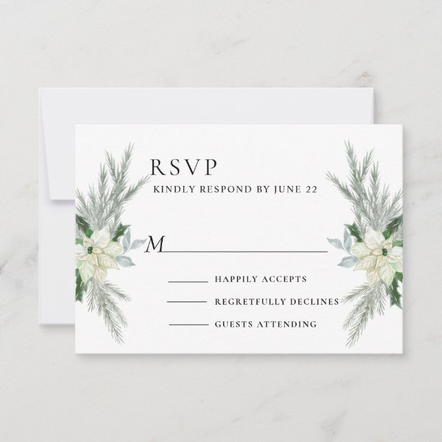 Rustic Blommigt Fall Winter Wedding OSA Kort (Framsida)