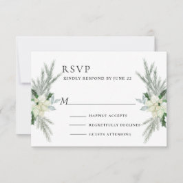 Rustic Blommigt Fall Winter Wedding OSA Kort