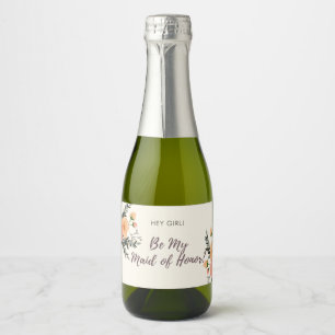 Rustic Blommigt Maid of honor Frieri Gift