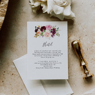 Rustic Blommigt och Botanical Foliage Hotel Tilläggskort