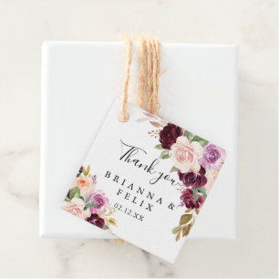 Rustic Blommigt och botaniska olivoljan Bröllop Gåvor Etiketter