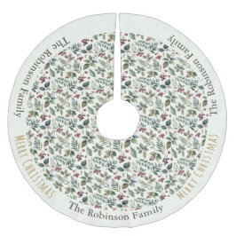 Rustic Blommigt Patterne Botanic Elegant jul Julgransmatta Borstad Polyester