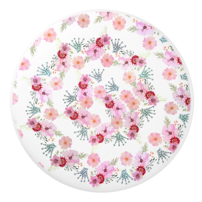 Rustic Blommigt Princess Girls Bedroom Shabby chic Knopp (Framsidan)