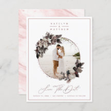 Rustic Blommigt Ro Guld-ramfoto och -kallgrafi