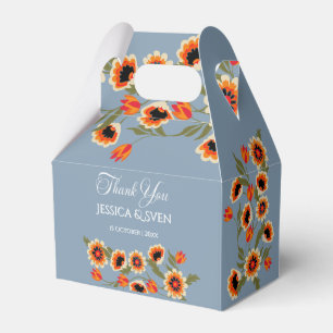 Rustic Blommigt Scandinavian Folk Inspired Bröllop Presentaskar