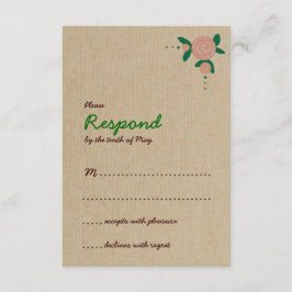 Rustic Blommigt Utandningssvar OSA Kort