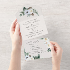 Rustic Blommigt Winter Wedding