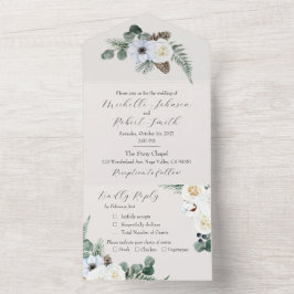 Rustic Blommigt Winter Wedding