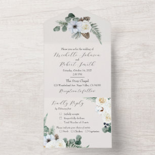 Rustic Blommigt Winter Wedding
