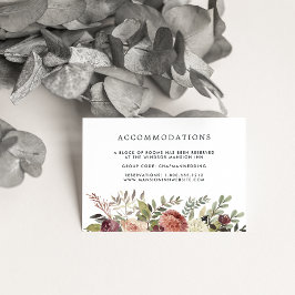 Rustic Bloom | Bröllop hotellboende Tilläggskort