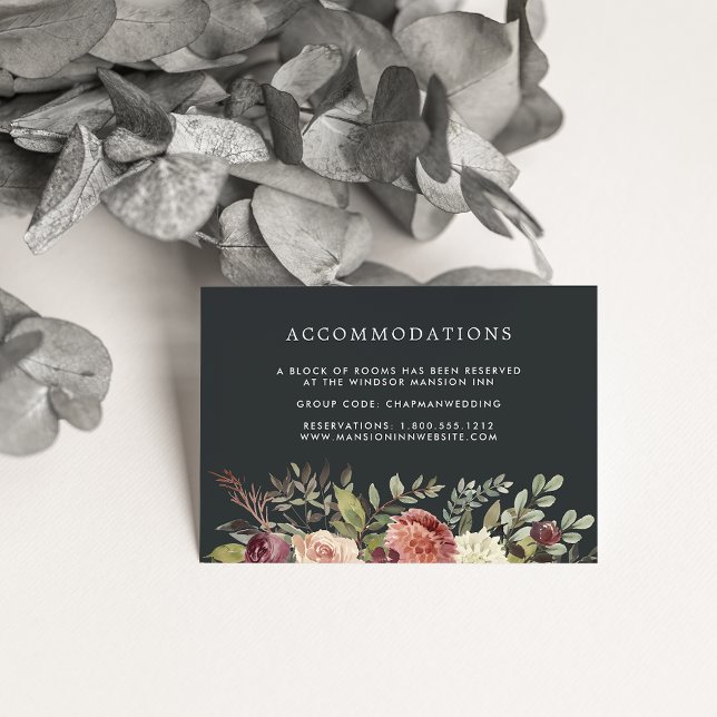 Rustic Bloom | Bröllop hotellboende Tilläggskort (Skapare uppladdad)