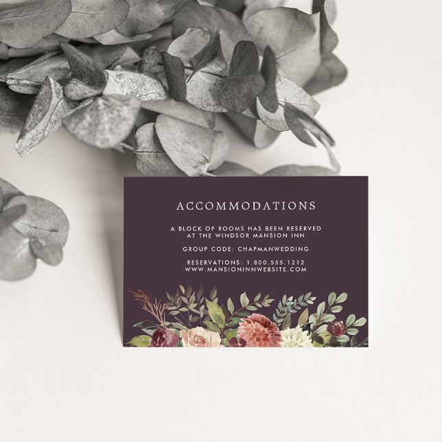 Rustic Bloom | Bröllop hotellboende Tilläggskort (Skapare uppladdad)