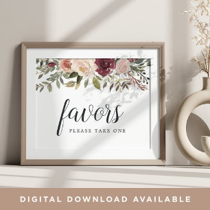 Rustic Bloom-favoritsignatur Poster
