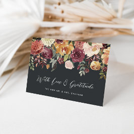 Rustic Bloom Personlig Bröllop Tack Kort