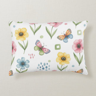 Rustic Bloom Symphony Prydnadskudde