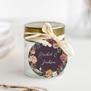 Rustic Bloom Vattenfärgning Bröllop Gåvor Etiketter