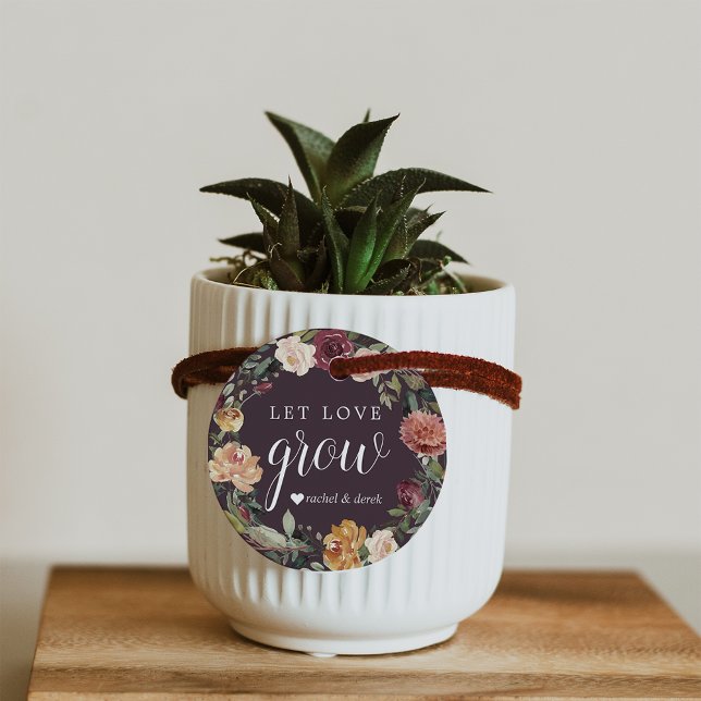 Rustic Bloom | Växt- eller utsäde av Låt Kärlek vä Gåvor Etiketter (Skapare uppladdad)