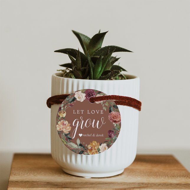 Rustic Bloom | Växt- eller utsäde av Låt Kärlek vä Gåvor Etiketter (Skapare uppladdad)