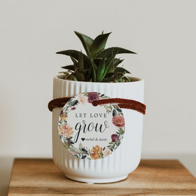 Rustic Bloom | Växt- eller utsäde av Låt Kärlek vä Gåvor Etiketter (Skapare uppladdad)