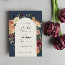 Rustic Bloom Watercolor Blommigt Arch Bröllop