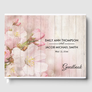 Rustic Blooms | Cherry Blommar Bröllop Gästböcker