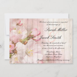 Rustic Blooms | Cherry Blommar Bröllop Inbjudningar