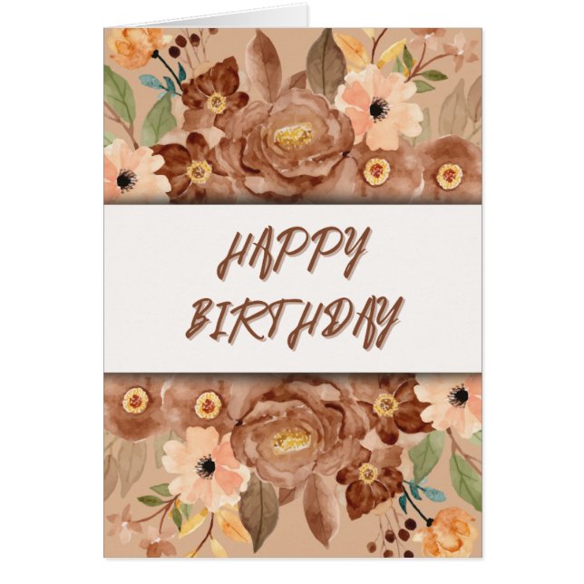 Rustic Blooms OBS Kort (Framsidan)