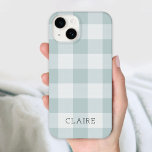 Rustic Blue Buffalo Check Monogram<br><div class="desc">Modern rustik buffel-personlig för pläderat skrivarfodral med ditt namn monogram eller annan anpassningsbar. Klicka på knappen Anpassa om du vill lägga till en egen text och skapa en unik text av god design.</div>