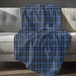 Rustic Blue Tartan Play Mönster Fleecefilt