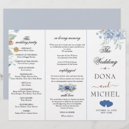 Rustic Blue Winter Blommigt Bröllop