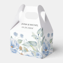 Rustic Blue Winter Blommigt Bröllop