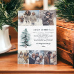 Rustic Blue Winter snowy Gräs jul 5 foton Julkort<br><div class="desc">Få redo att sprida lite helgdag glädje med vårt Julhälsningar julkort! Kortet har en snygg 5-fotorastermall som gör att du kan dina favoritminnen. Den visar en handmålad blå ismålad jul gräs träd grönt med snötips i vattenfärg, vilket gör att den magiska vintern kommer att leva. Med ett elegant-skript-teckensnitt gör det...</div>