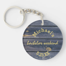 Rustic Blue Wood | Bachelor Helg Monogram