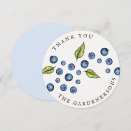 Rustic Blueberry Tack  Inbjudningar