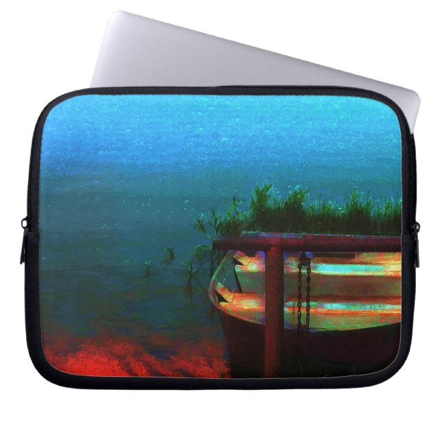 Rustic Boat Laptop Sleeve (Framsidan)