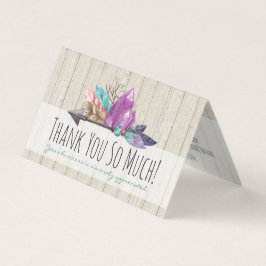 Rustic Bohemian Crystals & Arrow Wood Tack Kort