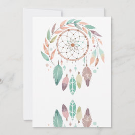 Rustic Bohemian Dream Catcher Inbjudningar