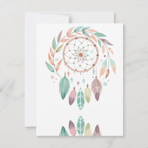 Rustic Bohemian Dream Catcher OSA Kort