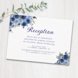 Rustic Bohemian Wedding – Navy Flowers Tilläggskort